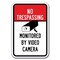 Signmission Safety Sign, 12 in Height, Aluminum, No Tres - No Tres Monit A-1218 No Tres - No Tres Monit - alternate 1